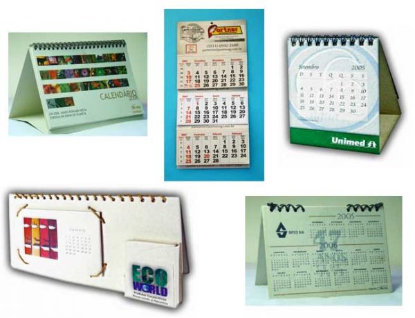 Calendário Espiral 12 Folhas 1 Peça