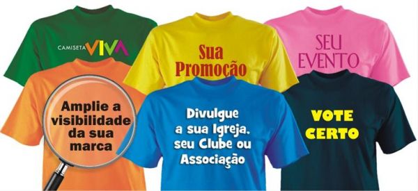Camisetas em SilkScreen para Empresas e Lojas