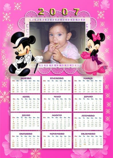 Calendários de Parede 100 peças